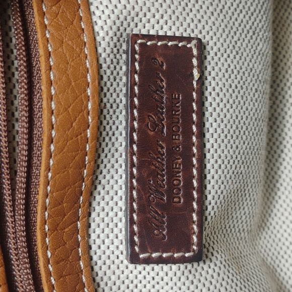 Dooney & Bourke Tan and Brown Hobo Bag - Picture 11 of 14